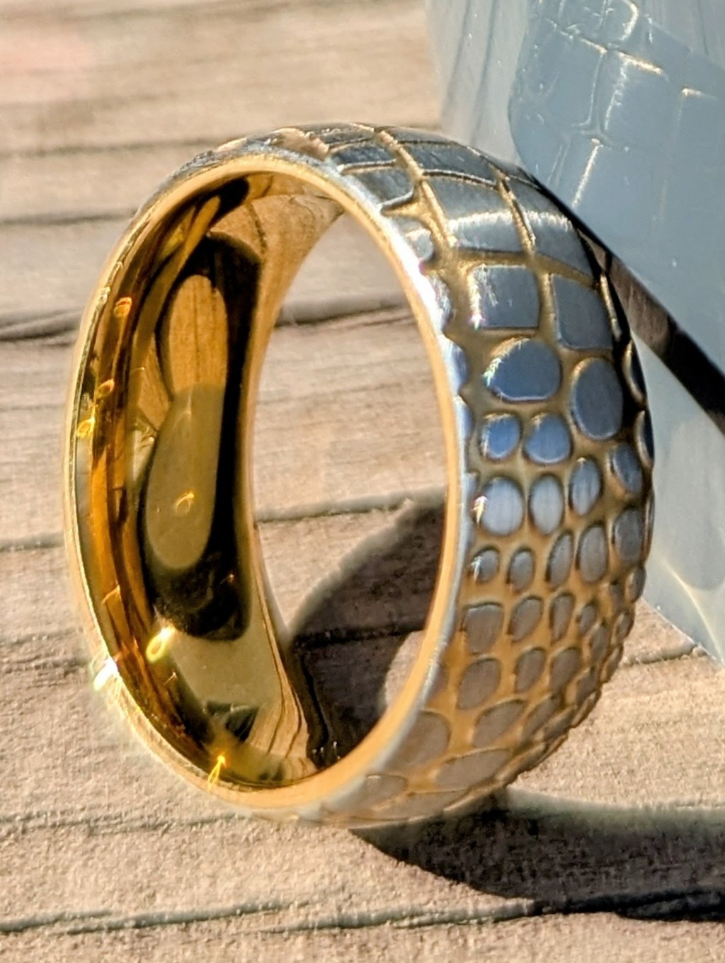 Golden Super Conductor Style Ring Sz 8, 10, 11